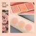 Holdlive Three Color Blush Gradient Waterproof Sweat Proof Nonsmudged Natural Nude Makeup Blush Face Makeup秘境花园三色腮红眼影渐变奶茶自然裸妆holdlive腮红 13g