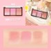 Holdlive Three Color Blush Gradient Waterproof Sweat Proof Nonsmudged Natural Nude Makeup Blush Face Makeup秘境花园三色腮红眼影渐变奶茶自然裸妆holdlive腮红 13g