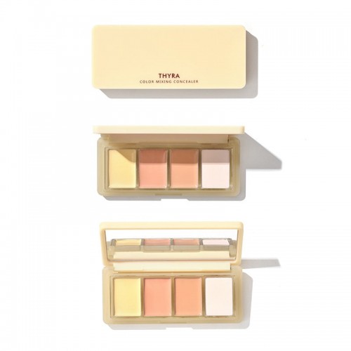 Thyra Concealer Pan Tanya Four-color Combination Concealer Pan Tear trough Nasal wrinkles Dark circles acne marks 昙雅四色组合遮瑕盘遮泪沟法令纹黑眼圈痘印