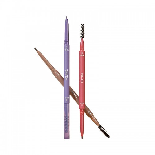 Thyra Elegant Rotating Double-Headed Fine Eyebrow Pencil Fine-Headed Waterproof and Durable Non-Marking 昙雅旋转双头精细防水持久不脱色眉笔