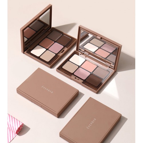 EVERBAB Elegent Matte Eyeshadow Palette 艾蓓拉素哑6色眼影盘 10.5g