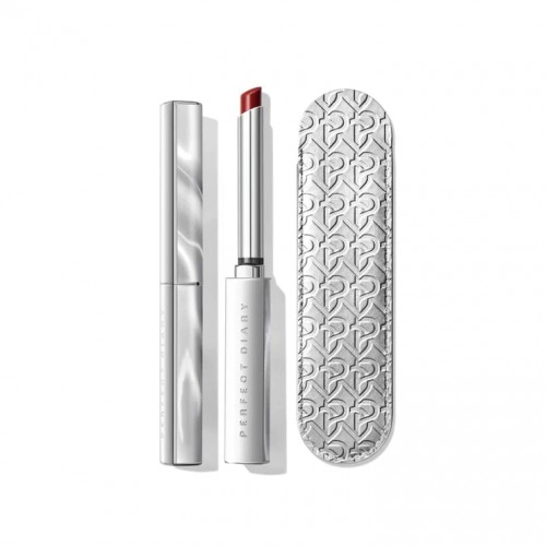 Perfect Diary Silver Wing Stiletto Lipstick Saturated Rouge 完美日记聚色水光滋润细管口红 0.8g