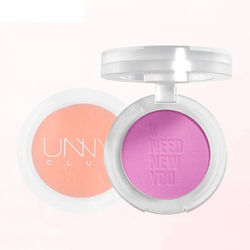 UNNY Satin Matte & Shimmer Makeup Blusher 4.5g UNNY自然清透裸妆腮红