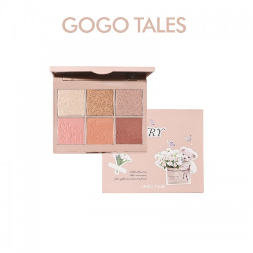 GOGOTALES Six-color Blush & Eyeshadow 27g Gogotales戈戈舞初绽粉雾六色眼影盘