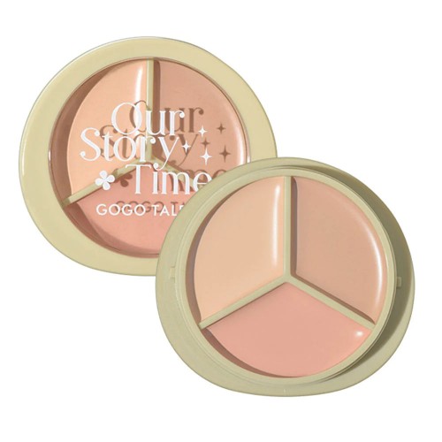 GOGOTALES Three-color Palette Facial Concealer 12.6g Gogotales戈戈舞三色遮瑕盘