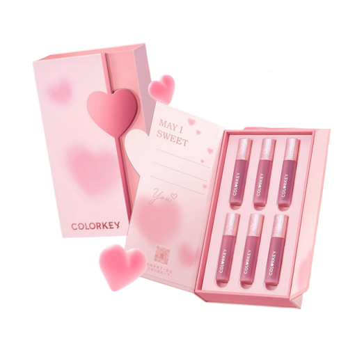 Colorkey Mini Lip Glaze 6pcs Gift Set 6PCS/BOX 珂拉琪迷你唇釉6支装七夕口红迷你唇露礼盒