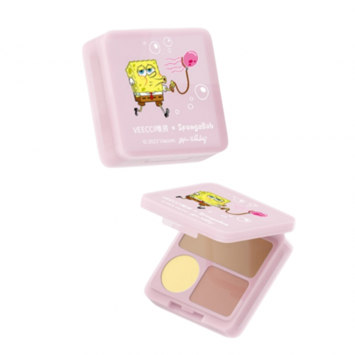 VEECCI X SpongeBob SquarePants Moisturizing Three Color Concealer 4.2g 唯资海绵宝宝柔润三色遮瑕膏