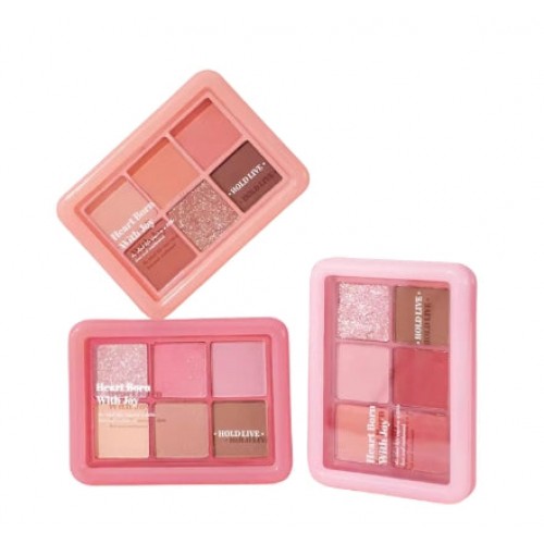 Holdlive Pink Jelly Eyeshadow Palette 9g 候爱小粉冻六色眼影盘