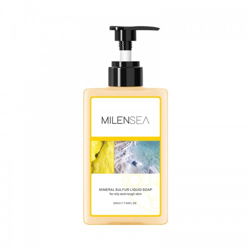 Milensea Mineral Sulphur Liquid Soap 200ml 米蓝希硫磺除螨液体皂