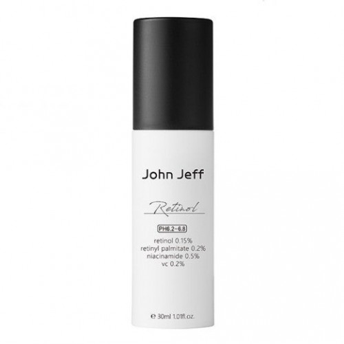 John Jeff Retinol 0.15% (Vitamin A) Facial Moisturizer Cream 30ml,Anti-wrinkle Face Cream Firming Anti-aging Fade Fine Lines维A醇精华乳