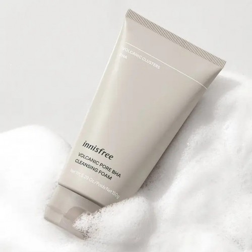 INNISFREE Pore Clearing Facial Foam With Volcanic Clusters 150ml 悦诗风吟火山岩泥毛孔净澈水杨酸洁面乳