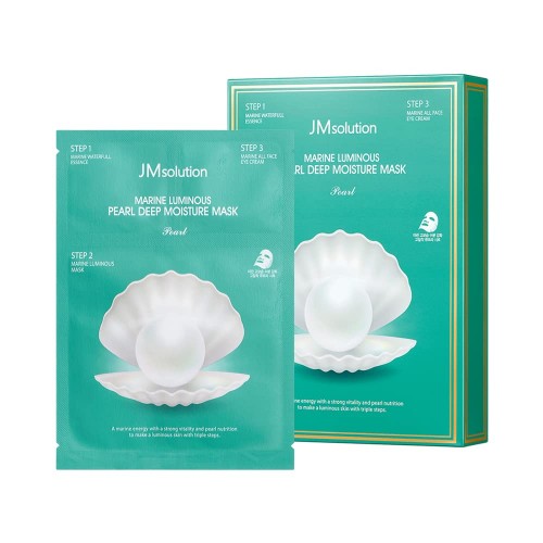 JM Solution Marine Luminous Pearl Deep Moisture 3 Step Mask 30ml*10PCS 肌司研海洋珍珠三部曲面膜套组