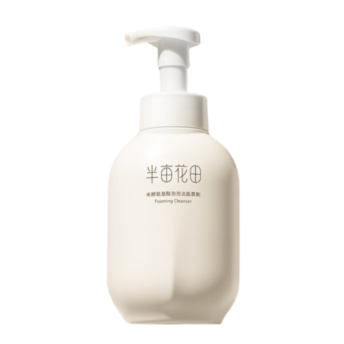 Banmuhuatian Little Dream Garden Pure Amino Acid Mousse Bubble Facial Cleanser 500g 半亩花田米粹氨基酸慕斯泡泡洁面