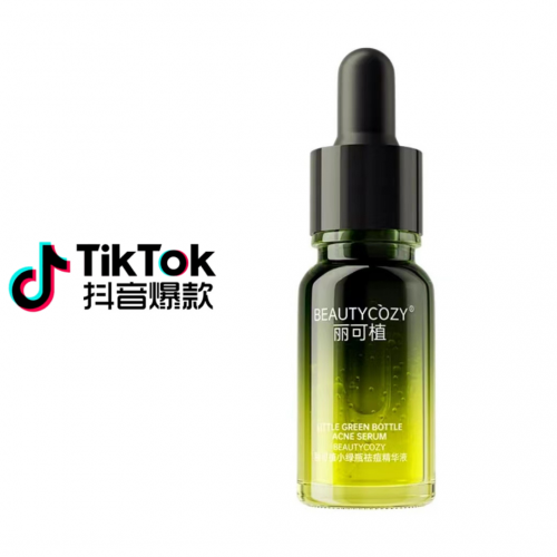 Tiktok/Douyin Hot Beautycozy Little Green Bottle Acne Serum 10ml 【Tiktok抖音爆款】丽可植小绿瓶祛痘精华液